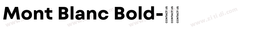 Mont Blanc Bold字体转换